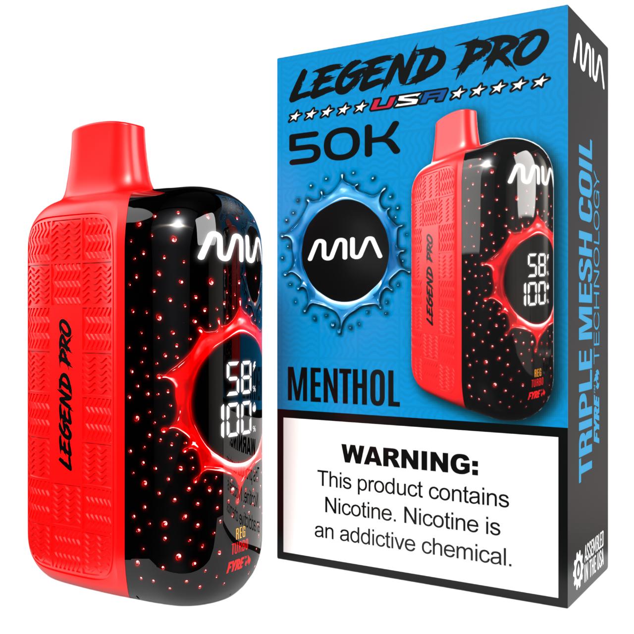 MIA Legend Pro 50K Puff Disposable MENTHOL MIA Legend Pro 50K Puff Disposable MENTHOL