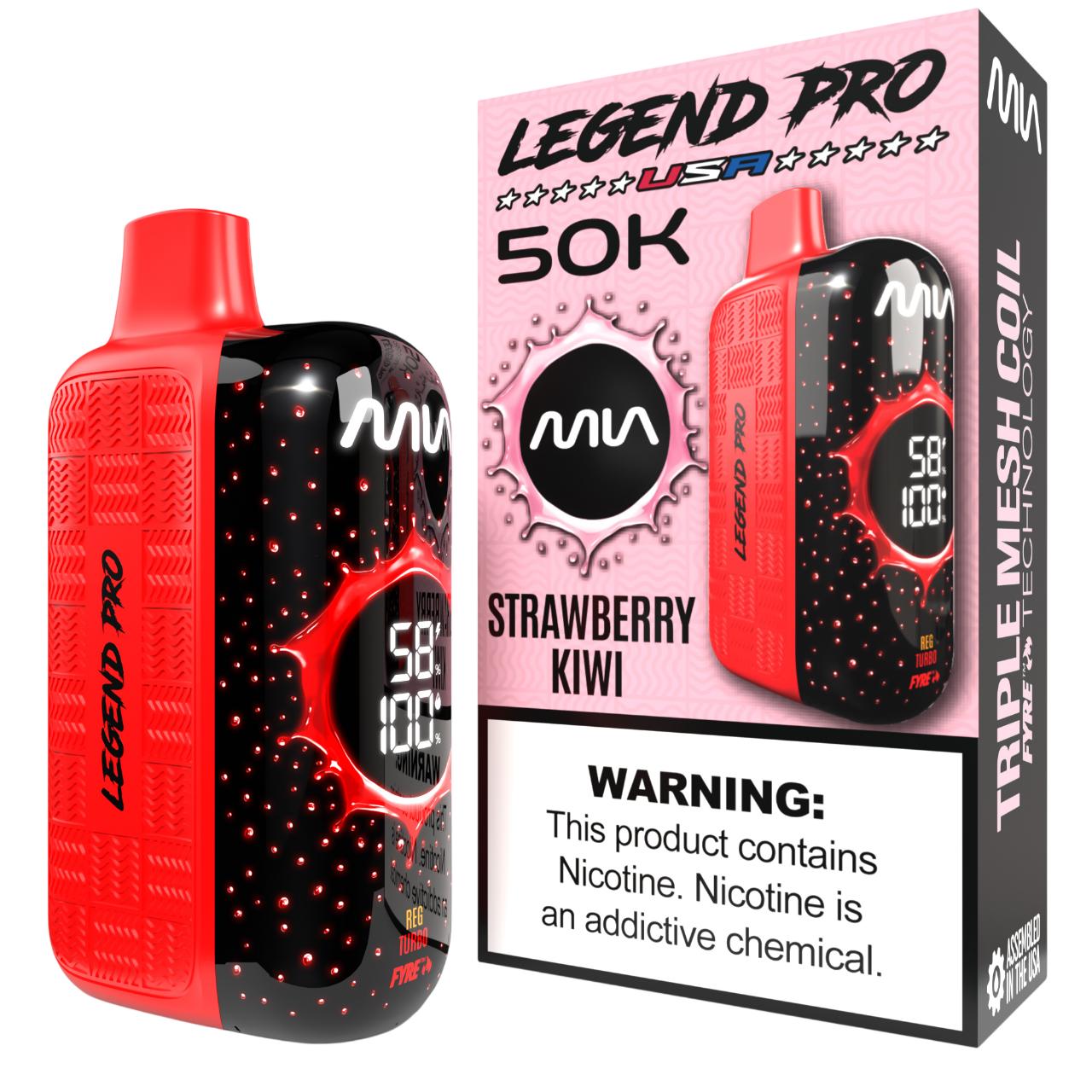 MIA Legend Pro 50K Puff Disposable STRAWBERRY KIWI MIA Legend Pro 50K Puff Disposable STRAWBERRY KIWI