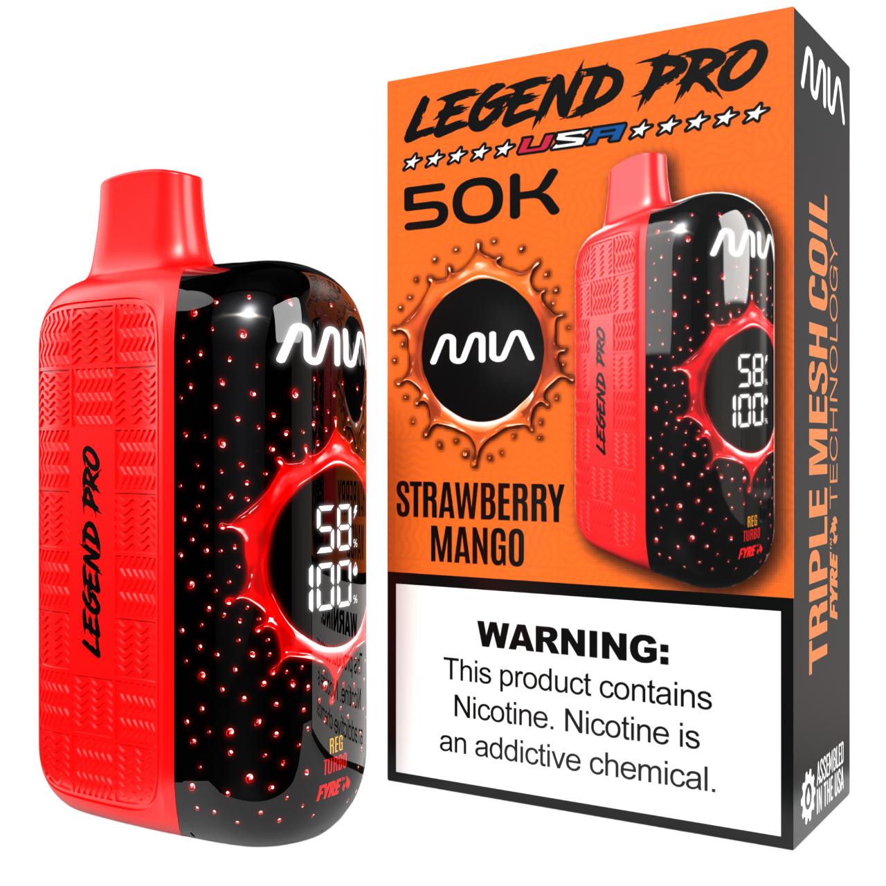 MIA Legend Pro 50K Puff Disposable STRAWBERRY MANGO MIA Legend Pro 50K Puff Disposable STRAWBERRY MANGO