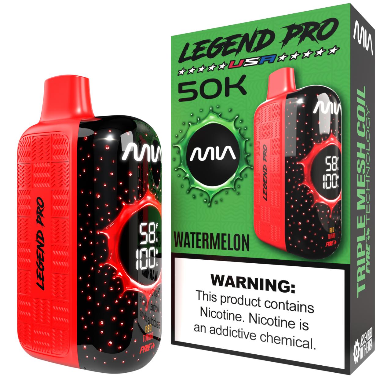 MIA Legend Pro 50K Puff Disposable WATERMELON MIA Legend Pro 50K Puff Disposable WATERMELON