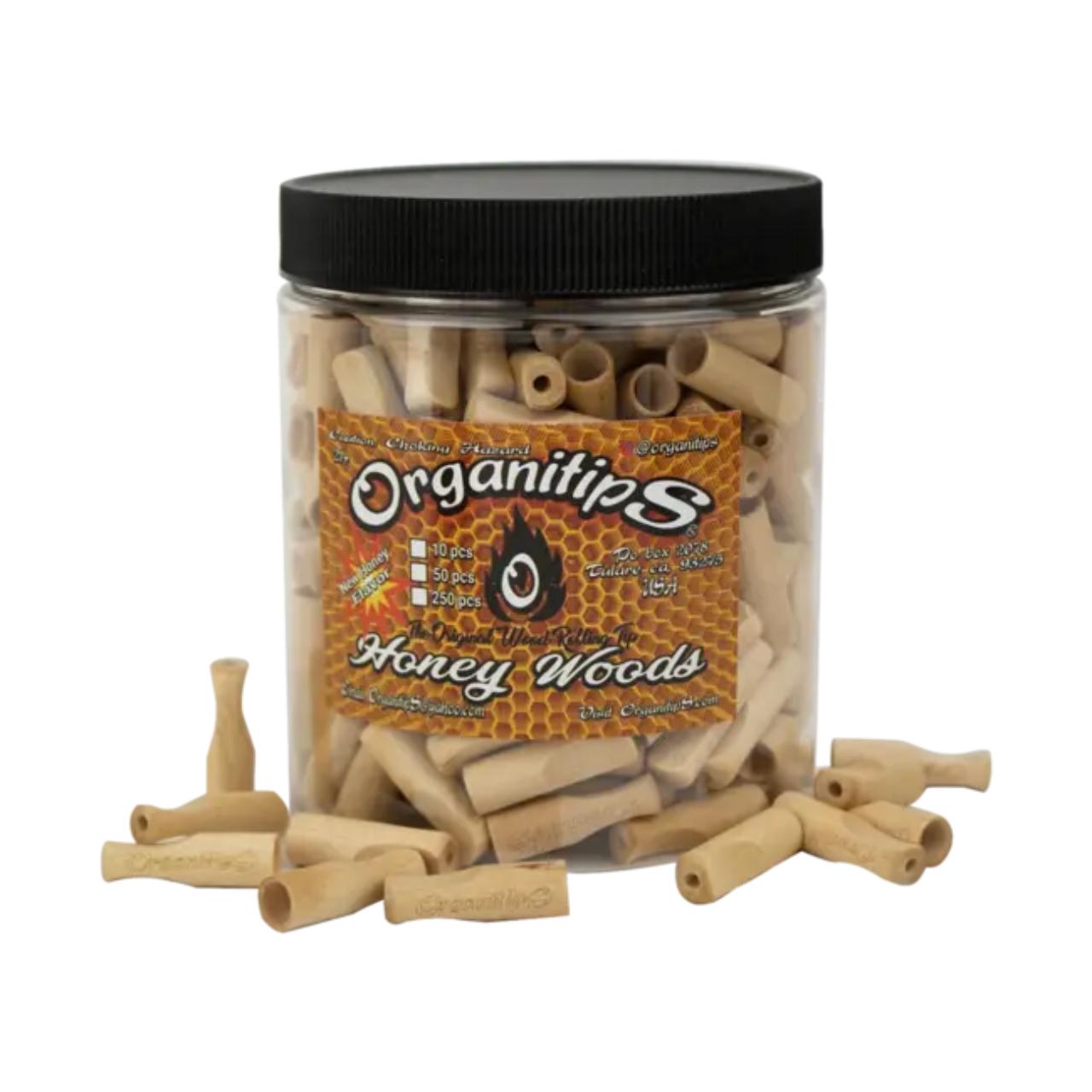 ORGANITIPS JAR 250CT Honey Woods ORGANITIPS JAR 250CT Honey Woods