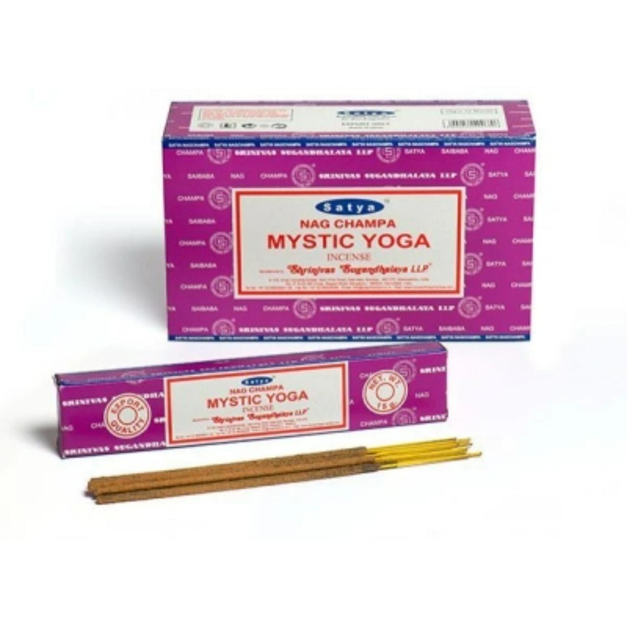 Satya Nag Champa Incense 15G X 12PK Mystic Yoga