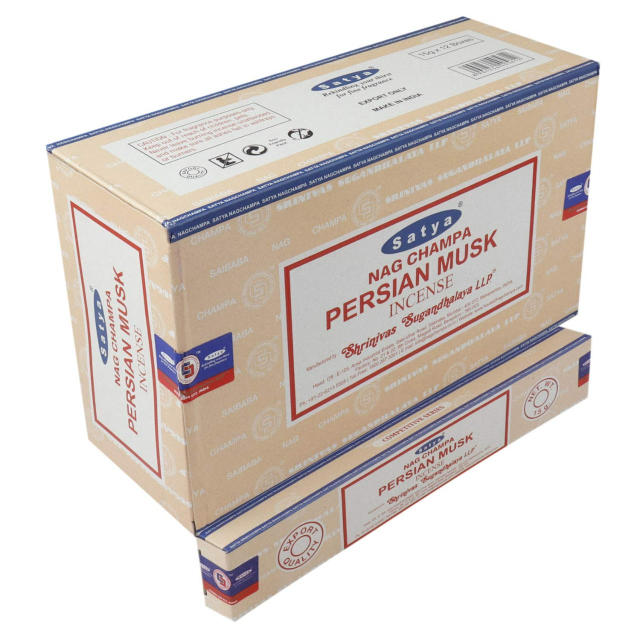 Satya Nag Champa Incense 15G X 12PK Persian Musk