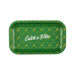 Vibes Catch A Vibe Rolling Tray Small Green Gold