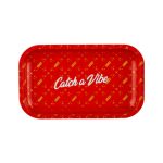 Vibes Catch A Vibe Rolling Tray Small Red Gold