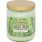 smoke odor 13oz candle Bamboo Breeze