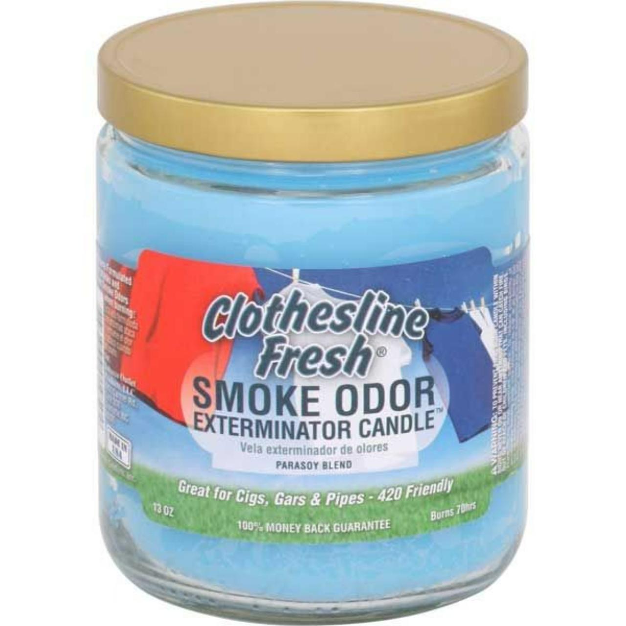 smoke odor 13oz candle Clothesline Fresh smoke odor 13oz candle Clothesline Fresh