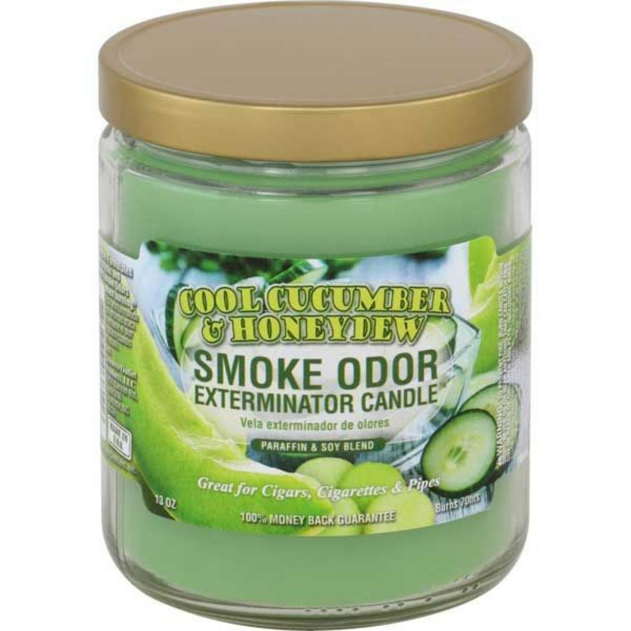 smoke odor 13oz candle Cool Cucumber & Honeydew smoke odor 13oz candle Cool Cucumber & Honeydew