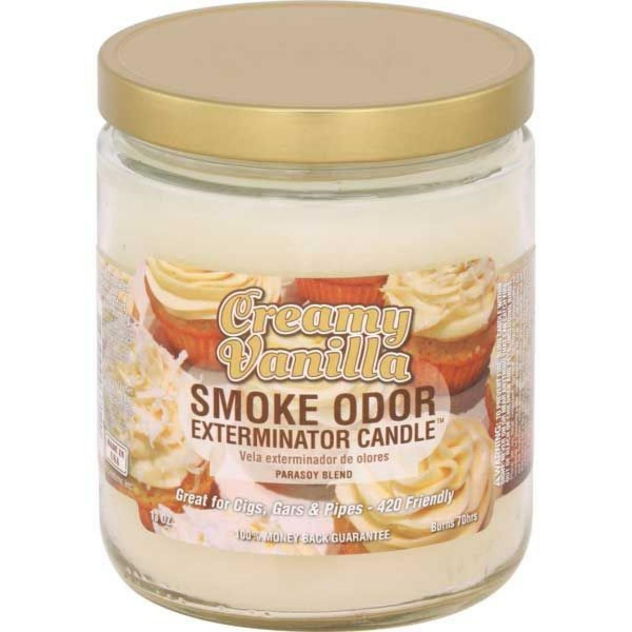 smoke odor 13oz candle Creamy Vanilla smoke odor 13oz candle Creamy Vanilla
