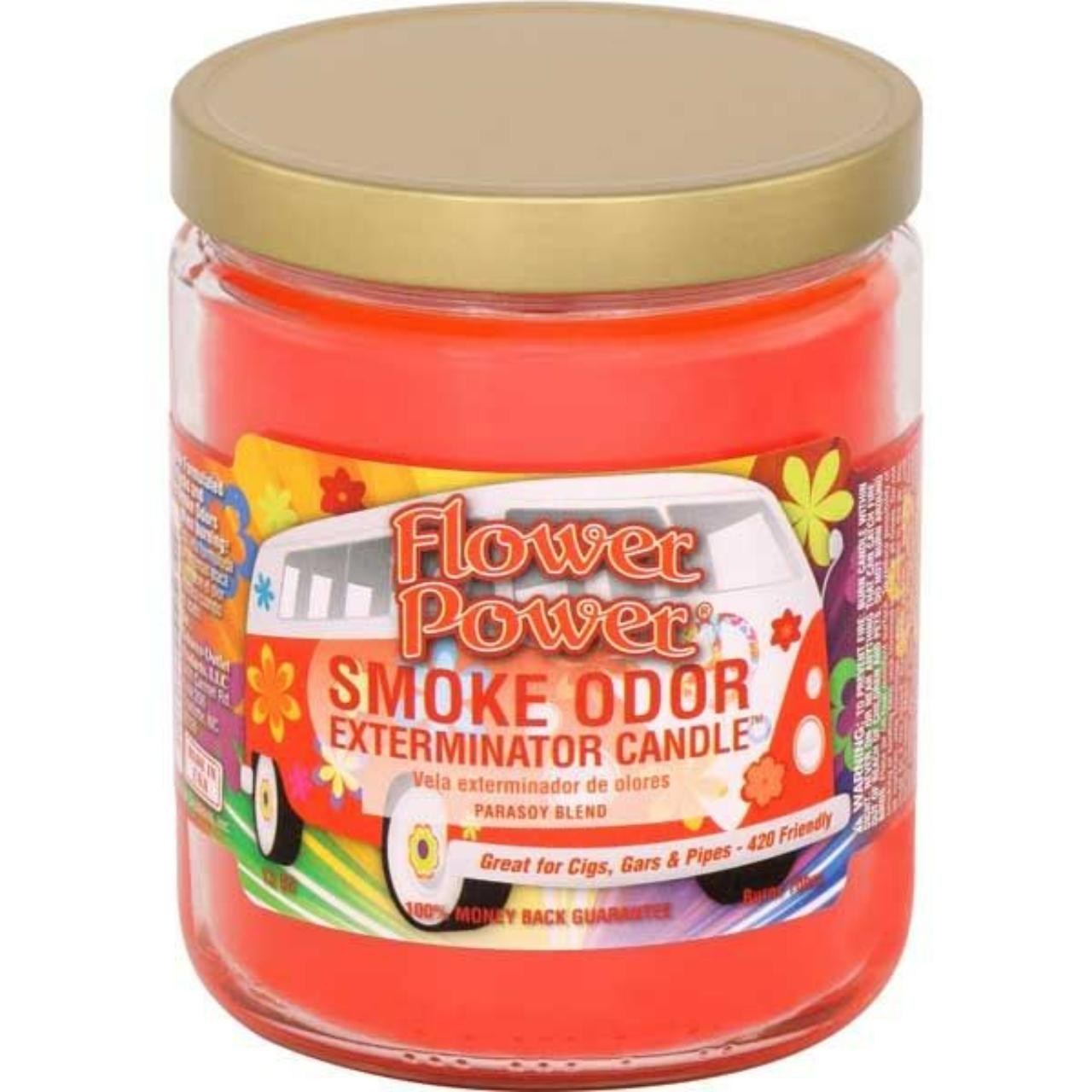 smoke odor 13oz candle Flower Power smoke odor 13oz candle Flower Power