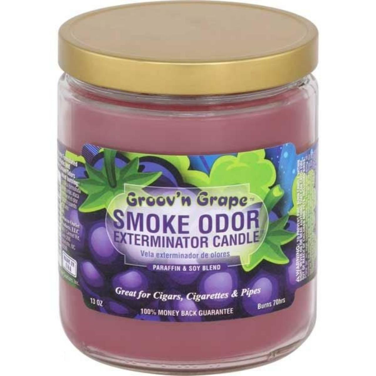smoke odor 13oz candle Groov'n Grape smoke odor 13oz candle Groov'n Grape