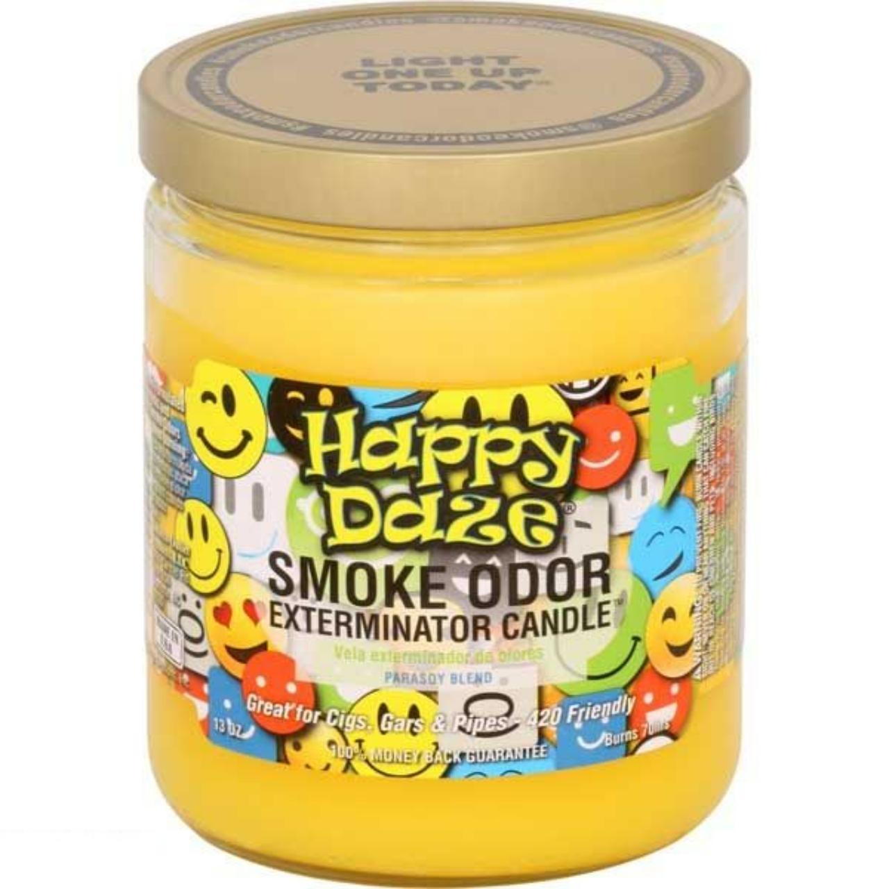 smoke odor 13oz candle Happy Daze smoke odor 13oz candle Happy Daze