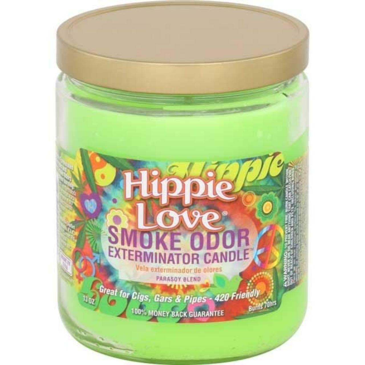 smoke odor 13oz candle Hippie Love smoke odor 13oz candle Hippie Love
