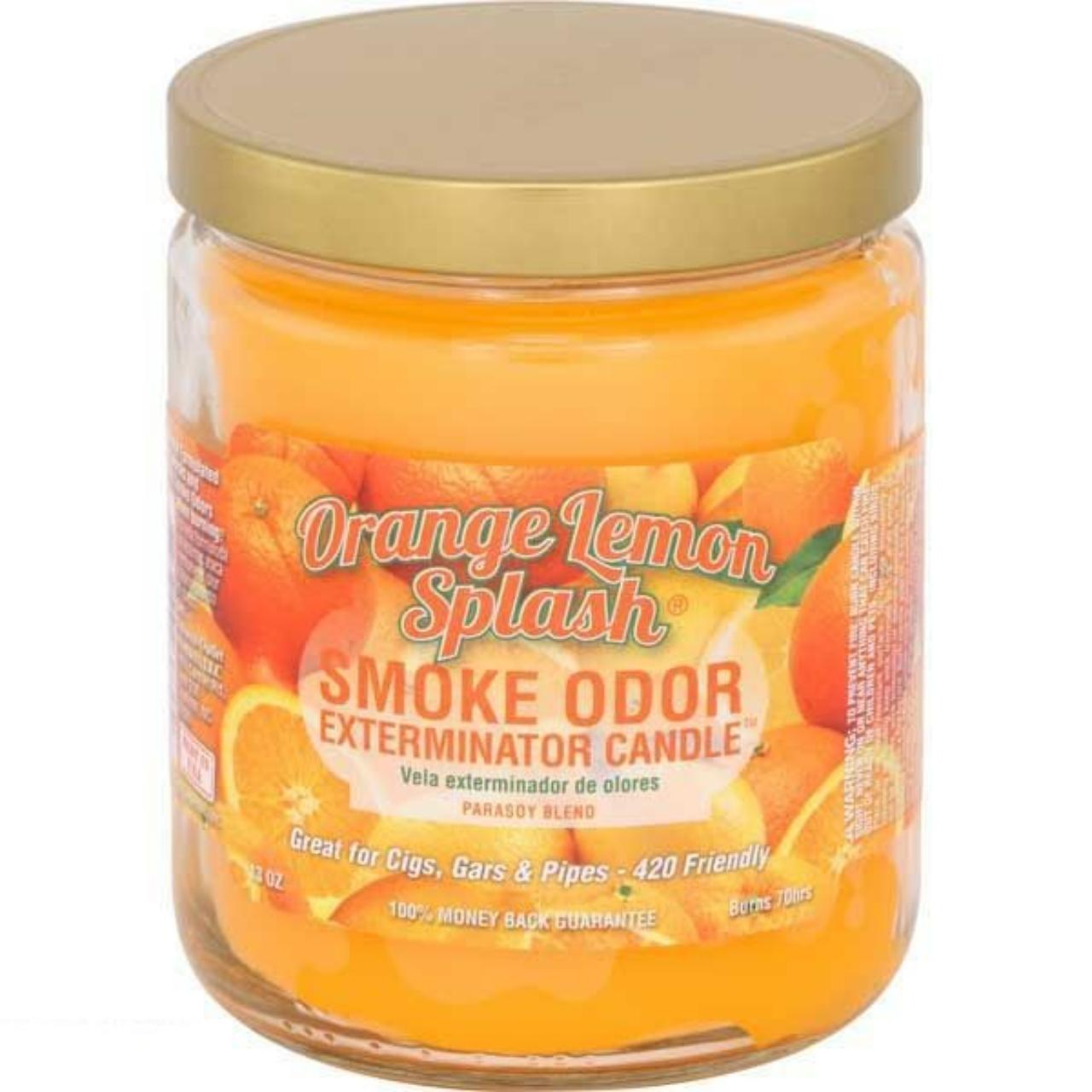 smoke odor 13oz candle Orange Lemon Splash smoke odor 13oz candle Orange Lemon Splash