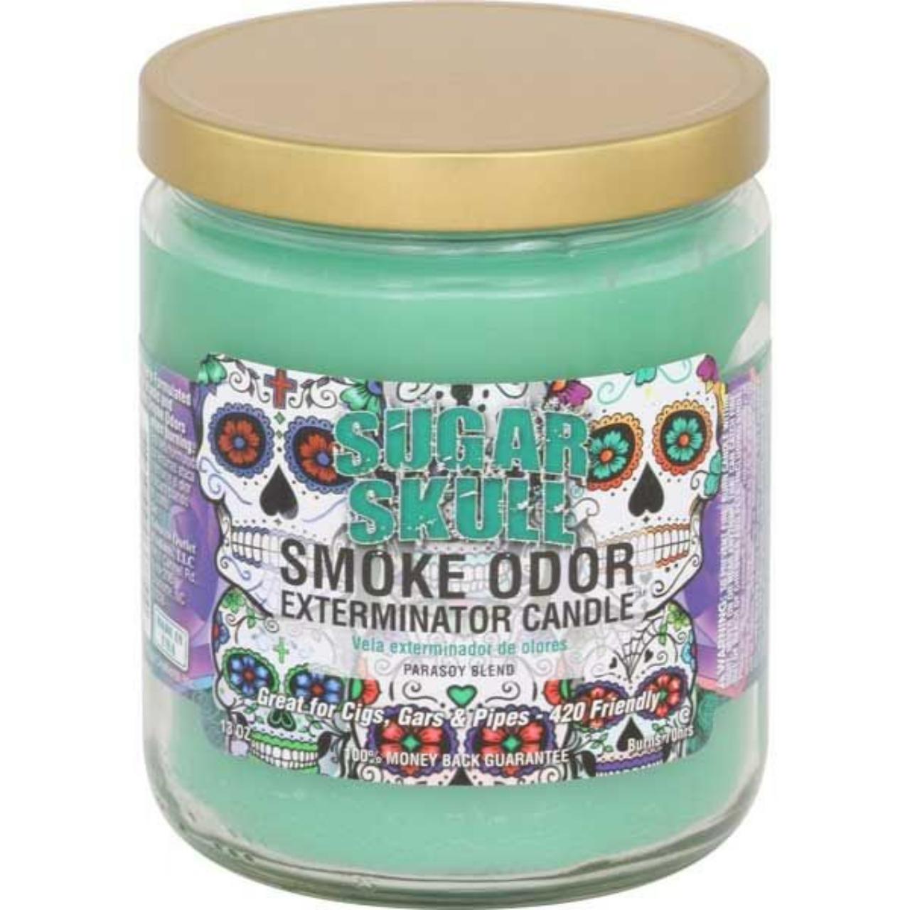 smoke odor 13oz candle Sugar Skull smoke odor 13oz candle Sugar Skull