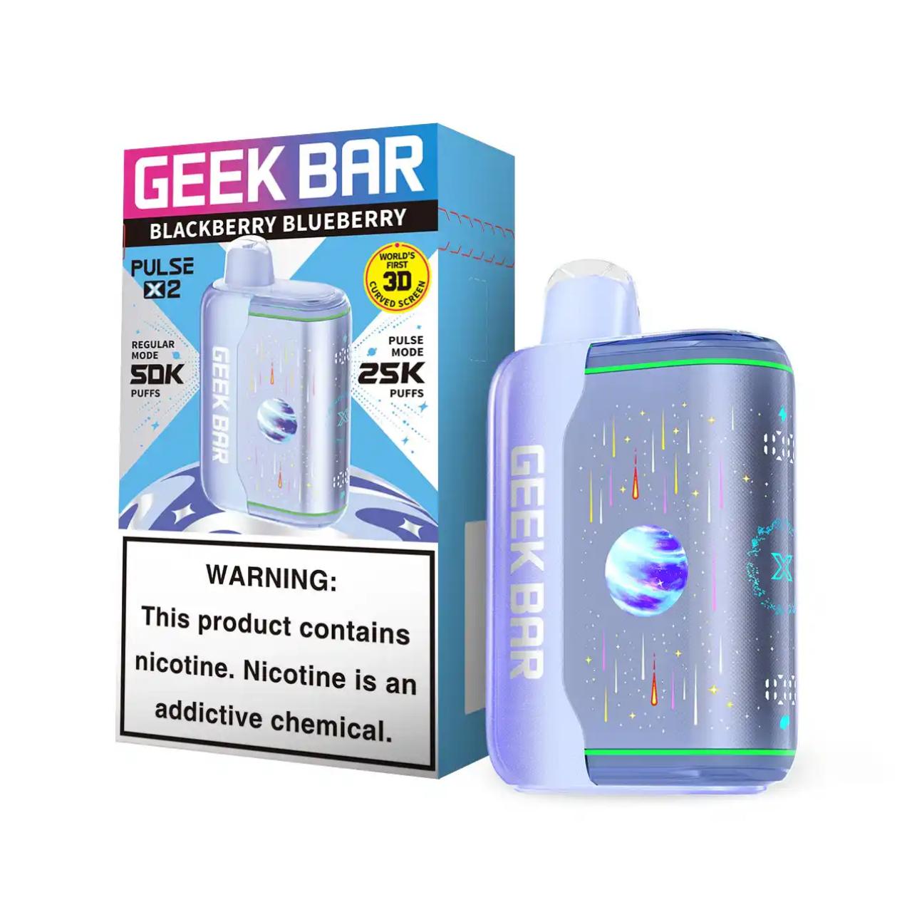Geek Bar Pulse X2 50K Puff Disposable Blackberry Blueberry Geek Bar Pulse X2 50K Puff Disposable Blackberry Blueberry