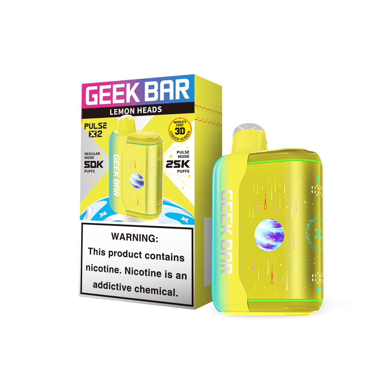 Geek Bar Pulse X2 50K Puff Disposable Lemon Heads Geek Bar Pulse X2 50K Puff Disposable Lemon Heads