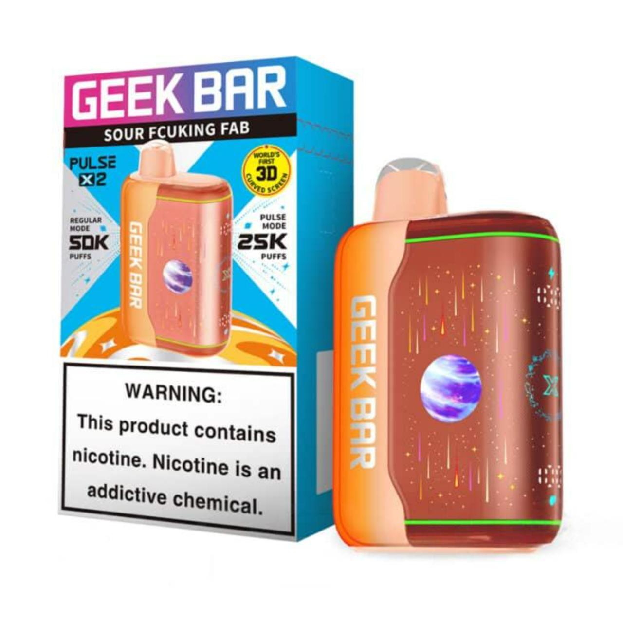 Geek Bar Pulse X2 50K Puff Disposable Sour Fcuking Fab Geek Bar Pulse X2 50K Puff Disposable Sour Fcuking Fab