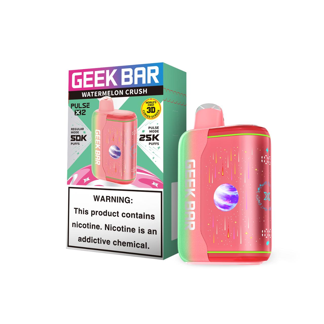 Geek Bar Pulse X2 50K Puff Disposable Watermelon Crush Geek Bar Pulse X2 50K Puff Disposable Watermelon Crush