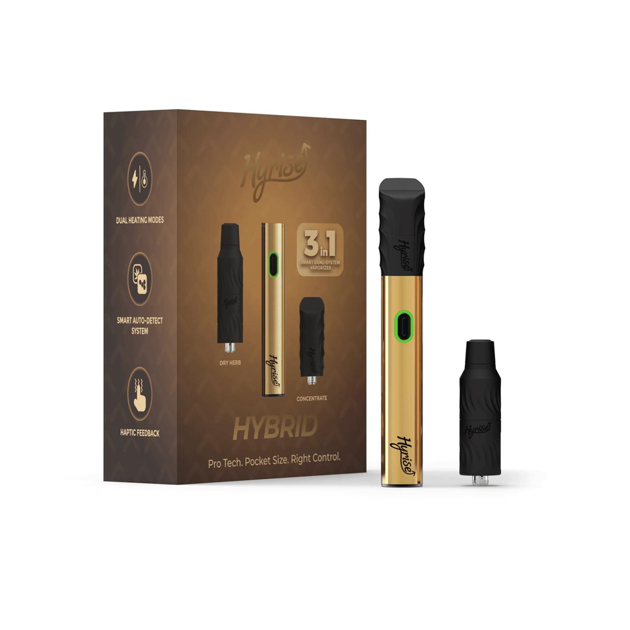 Hyrise Hybrid Vaporizer Kit-Gold Box Hyrise Hybrid Vaporizer Kit-Gold Box