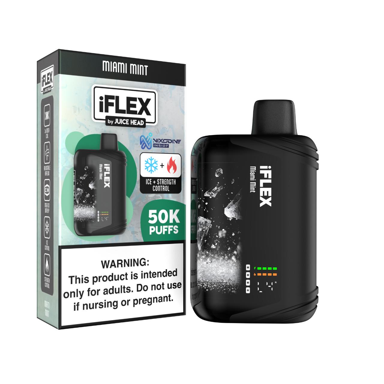 Juice Head IFlex Nixodine 50K Puff Disposable-Miami Mint