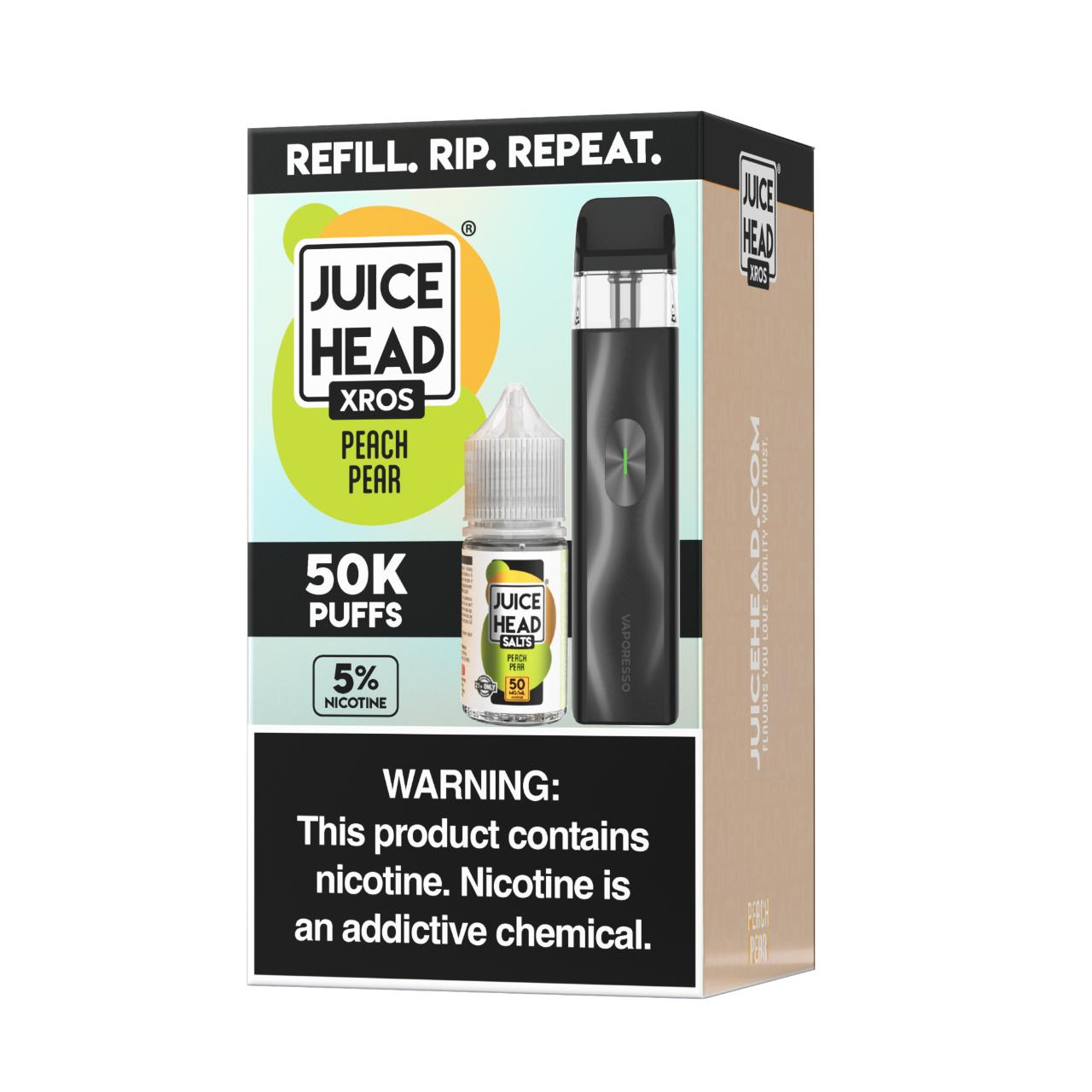 Juice Head X Vaporesso XROS 4Mini- kit Bundle Peach Pear Juice Head X Vaporesso XROS 4Mini- kit Bundle Peach Pear