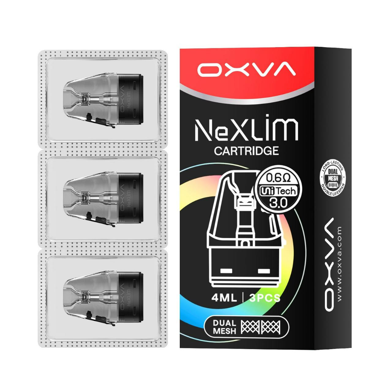 OXVA NeXLIM Replacement Pod Cartridge V2 - 3PK 0.6 OHMS OXVA NeXLIM Replacement Pod Cartridge V2 - 3PK 0.6 OHMS