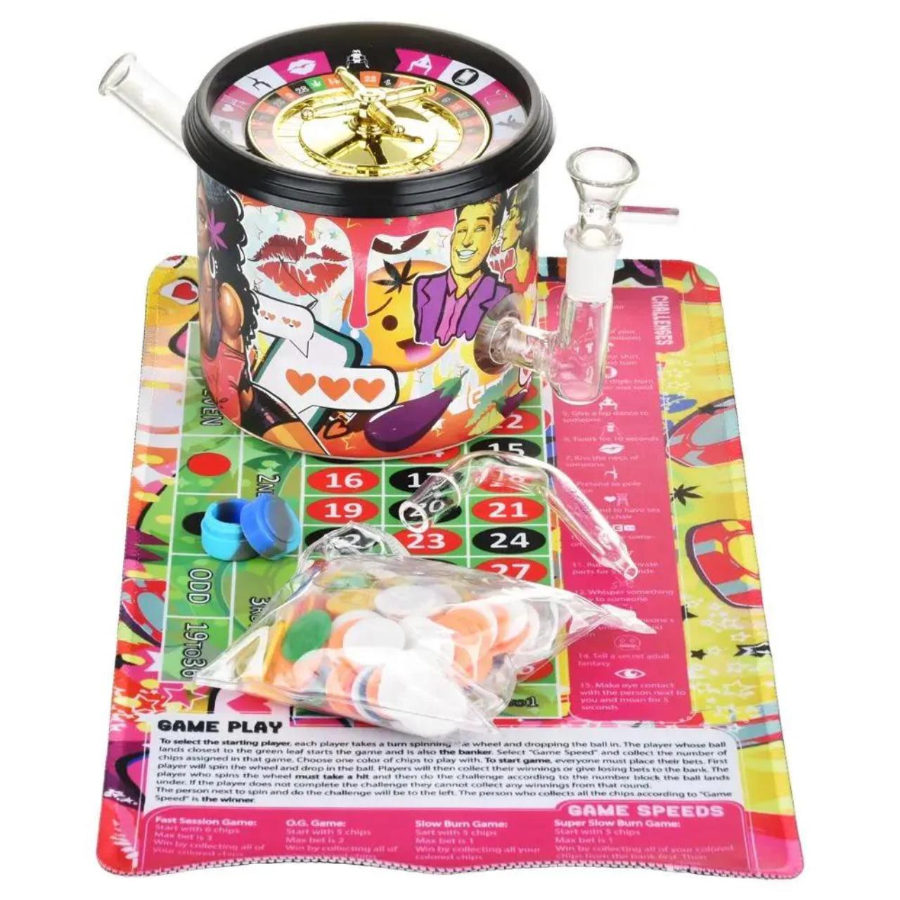 PUFF N' PLAY - ROULETTE WATER PIPE WLED PUFF N' PLAY - ROULETTE WATER PIPE WLED