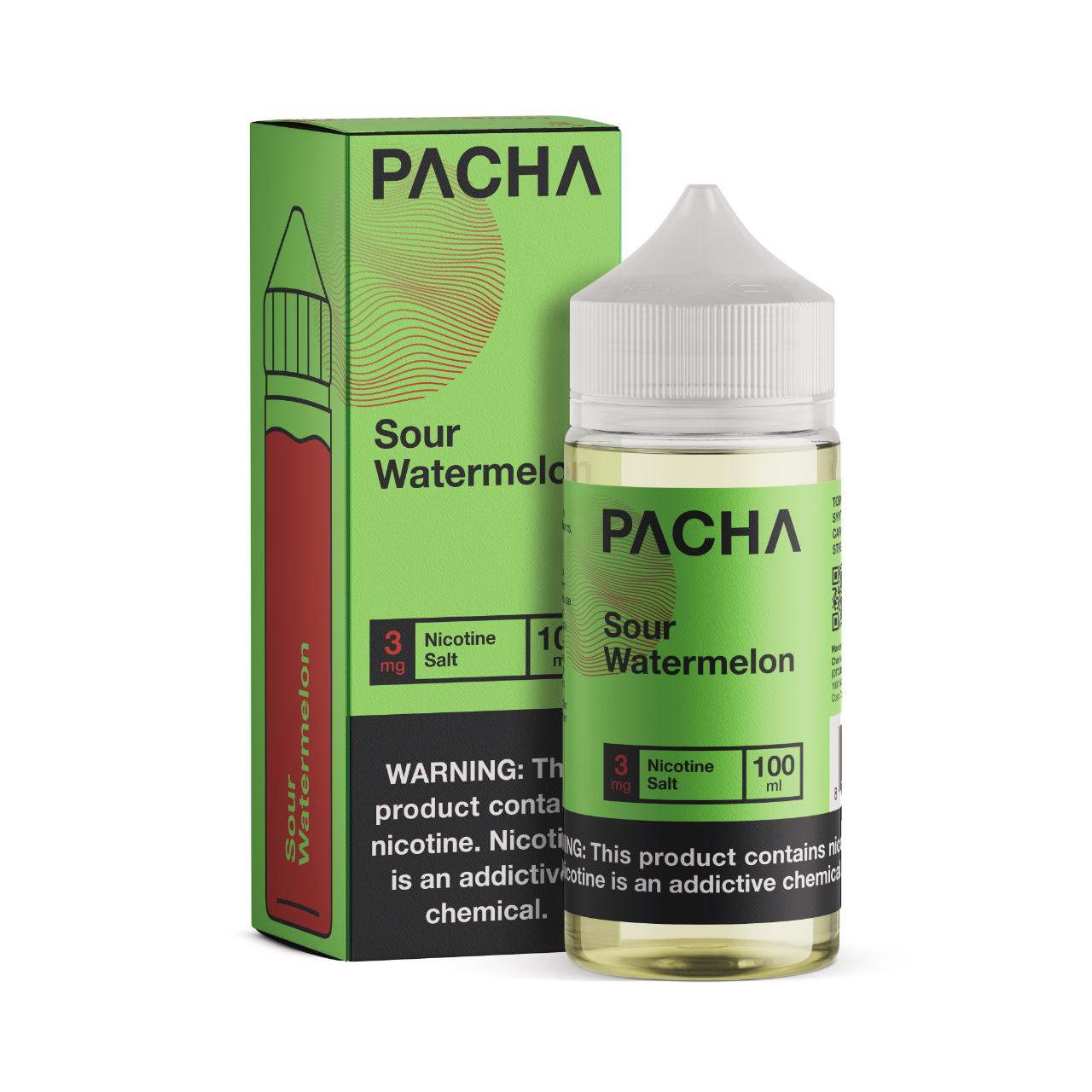 Pacha Sour Watermelon Synthetic Nicotine 100ml E-Juice Pacha Sour Watermelon Synthetic Nicotine 100ml E-Juice