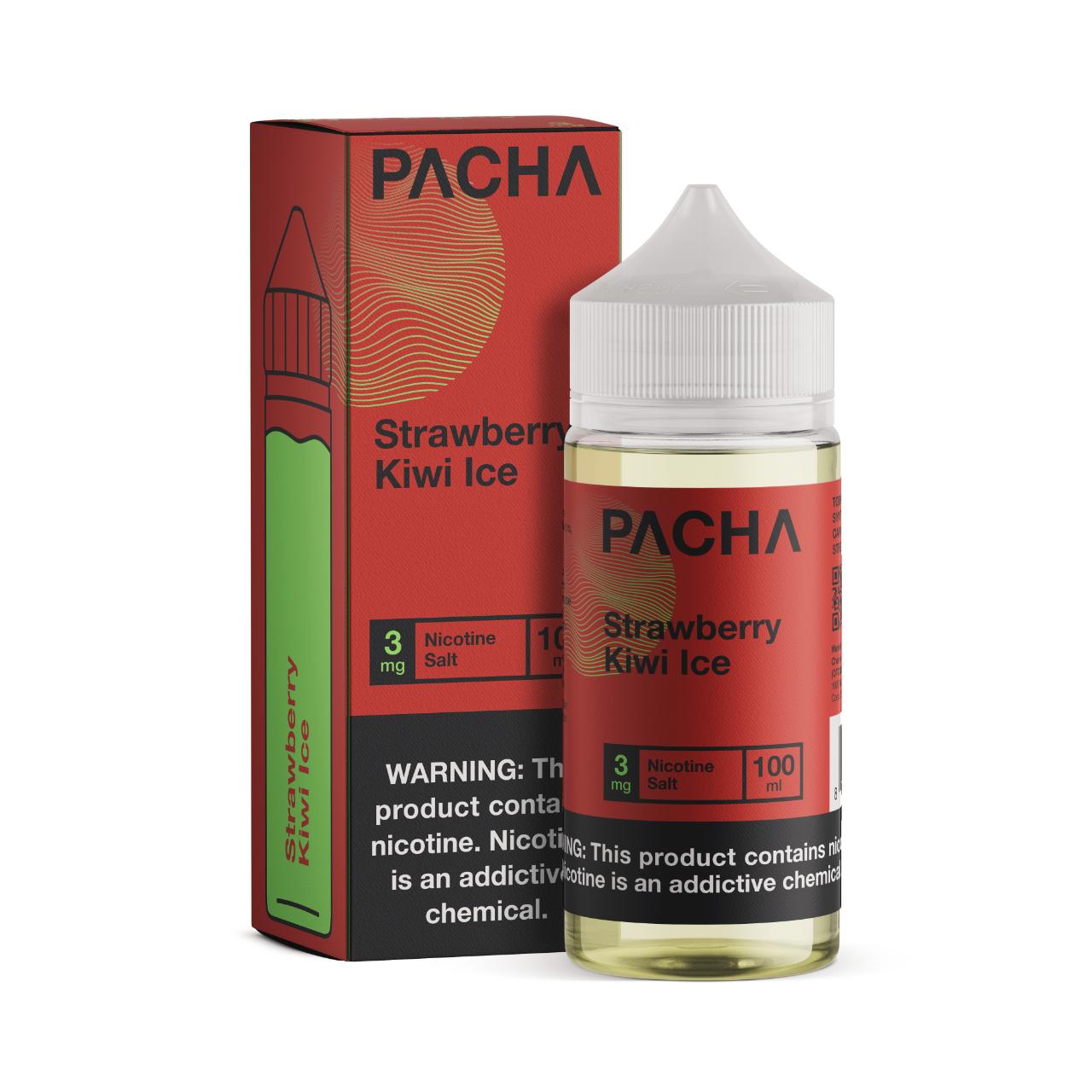 Pacha Strawberry Kiwi Ice Synthetic Nicotine 100ml E-Juice Pacha Strawberry Kiwi Ice Synthetic Nicotine 100ml E-Juice