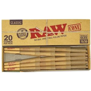 Raw 7030 Single Size Cones 1PK-20CT Classic
