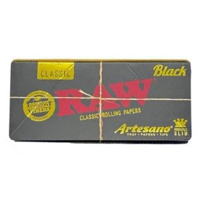 Raw Artesano King Size Slim Black Papers 1PK-1CT