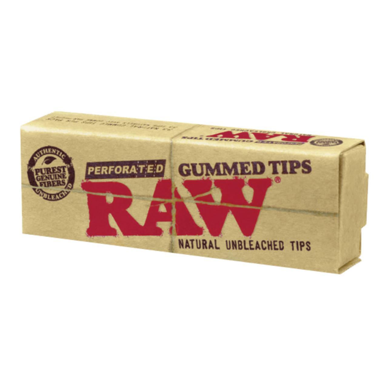 Raw Perforated Gummed Tips 1PK-33CT Raw Perforated Gummed Tips 1PK-33CT