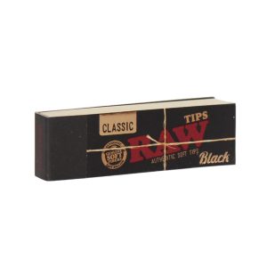 Raw Soft Tips Black 1PK-50CT Classic