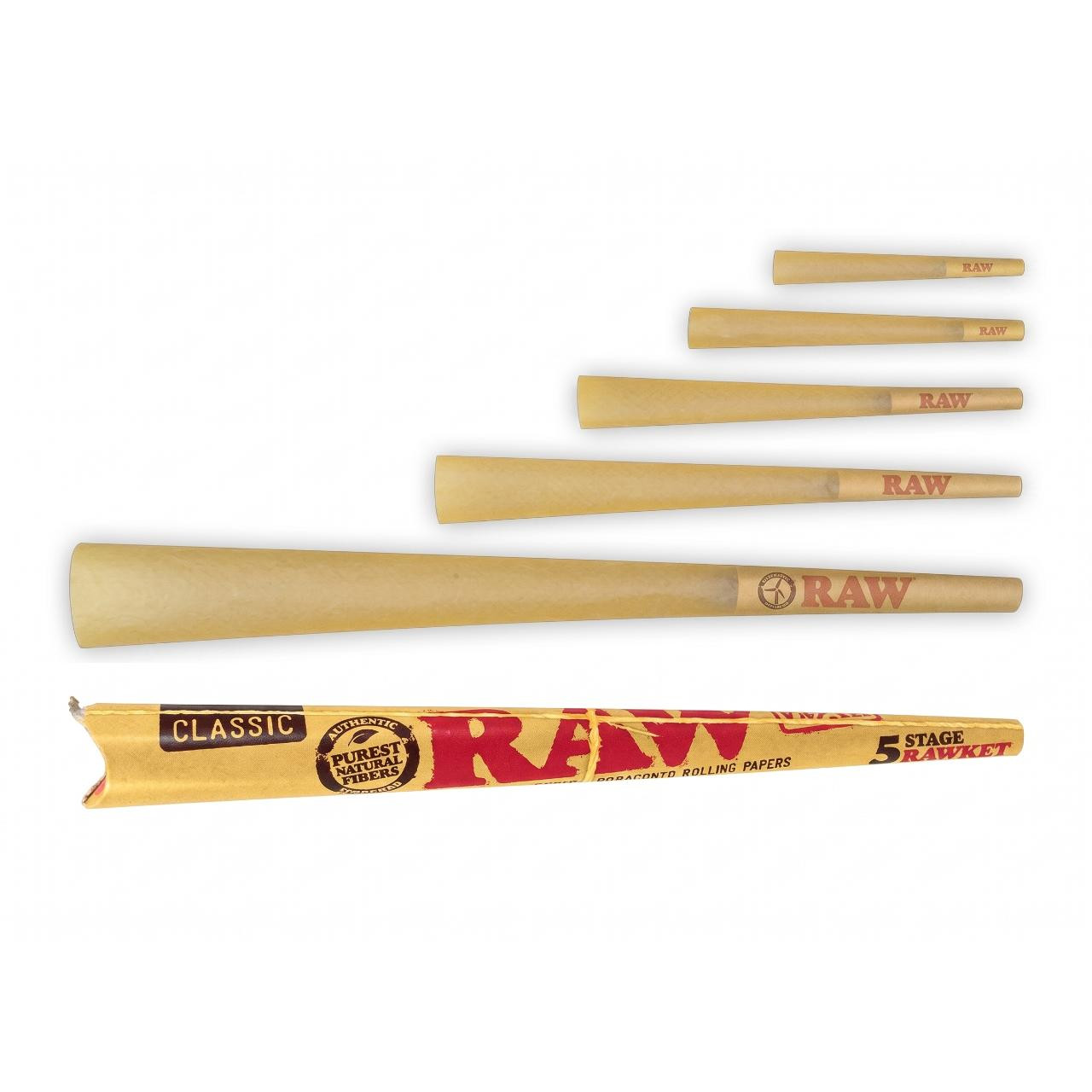 Raw Stage Rawket Cone 1PK-5CT Classic Raw Stage Rawket Cone 1PK-5CT Classic