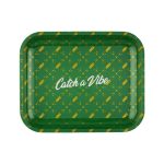 Vibes Catch A Vibe Rolling Large Tray Green Gold