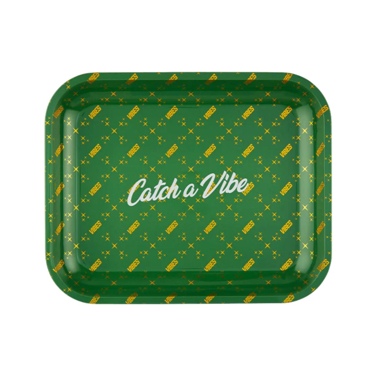 Vibes Catch A Vibe Rolling Large Tray Green Gold Vibes Catch A Vibe Rolling Large Tray Green Gold