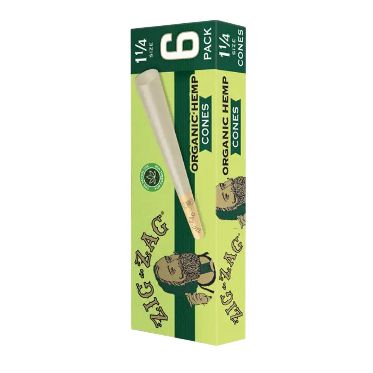 Zig Zag 1-14 Cones 1PK-6CT Organic Hemp Zig Zag 1-14 Cones 1PK-6CT Organic Hemp