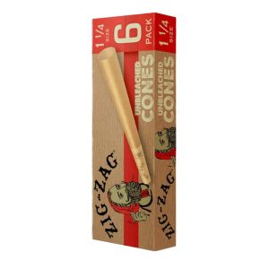 Zig Zag 1-14 Cones 1PK-6CT Unbleached