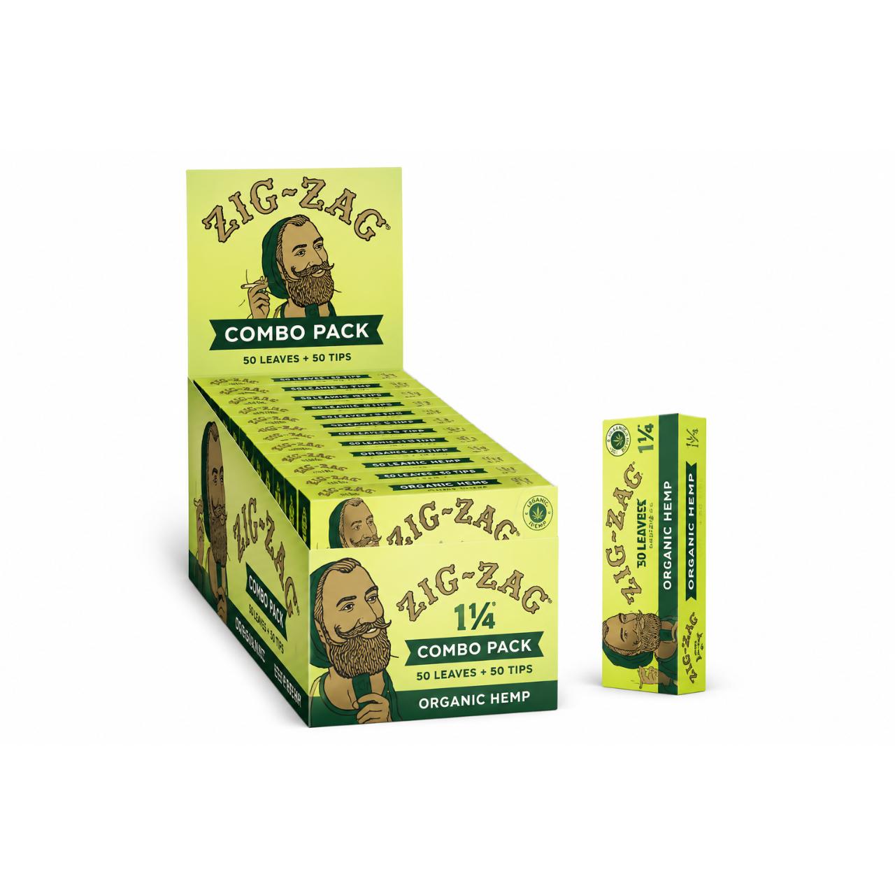 Zig Zag 1-14 Papers Carton 1PK-50CT Organic Hemp Zig Zag 1-14 Papers Carton 1PK-50CT Organic Hemp