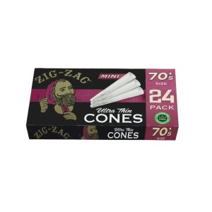 Zig Zag 70MM Cones 1PK-24CT Ultra Thin