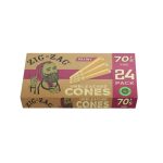 Zig Zag 70MM Cones 1PK-24CT Unbleached