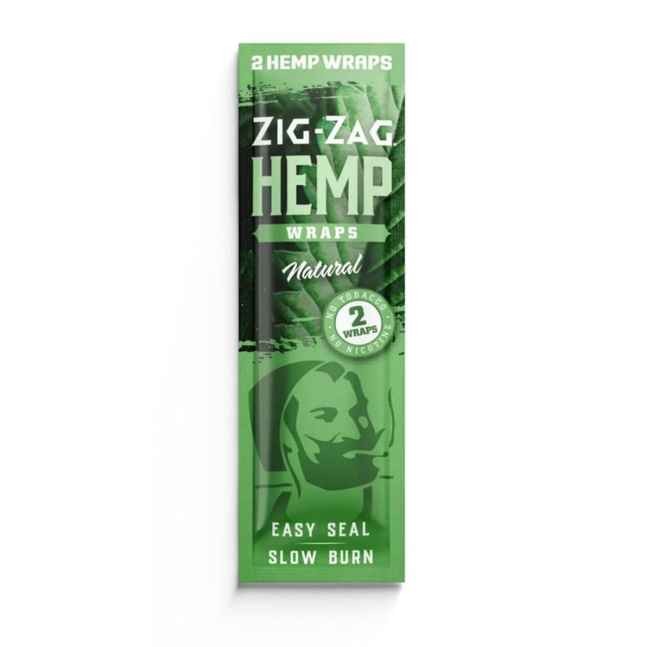 Zig Zag Hemp Wraps 1PK-2CT Natural Zig Zag Hemp Wraps 1PK-2CT Natural