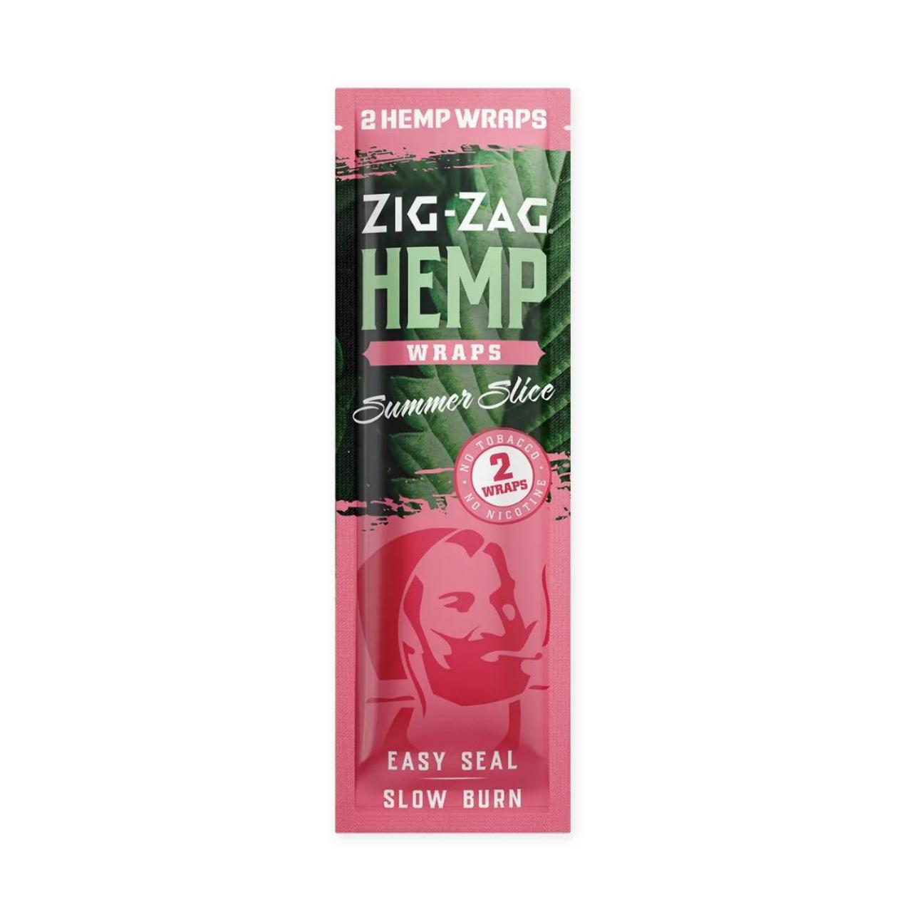 Zig Zag Hemp Wraps 1PK-2CT Summer Slice Zig Zag Hemp Wraps 1PK-2CT Summer Slice