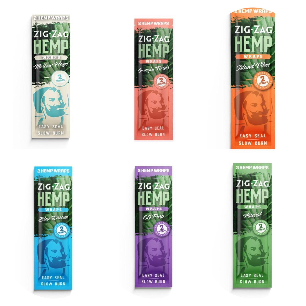 Zig Zag Hemp Wraps 1PK-2CT
