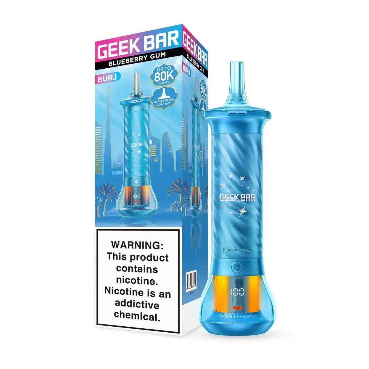 Geek Bar Burj Hookah 80K Puff Disposable Blueberry Gum