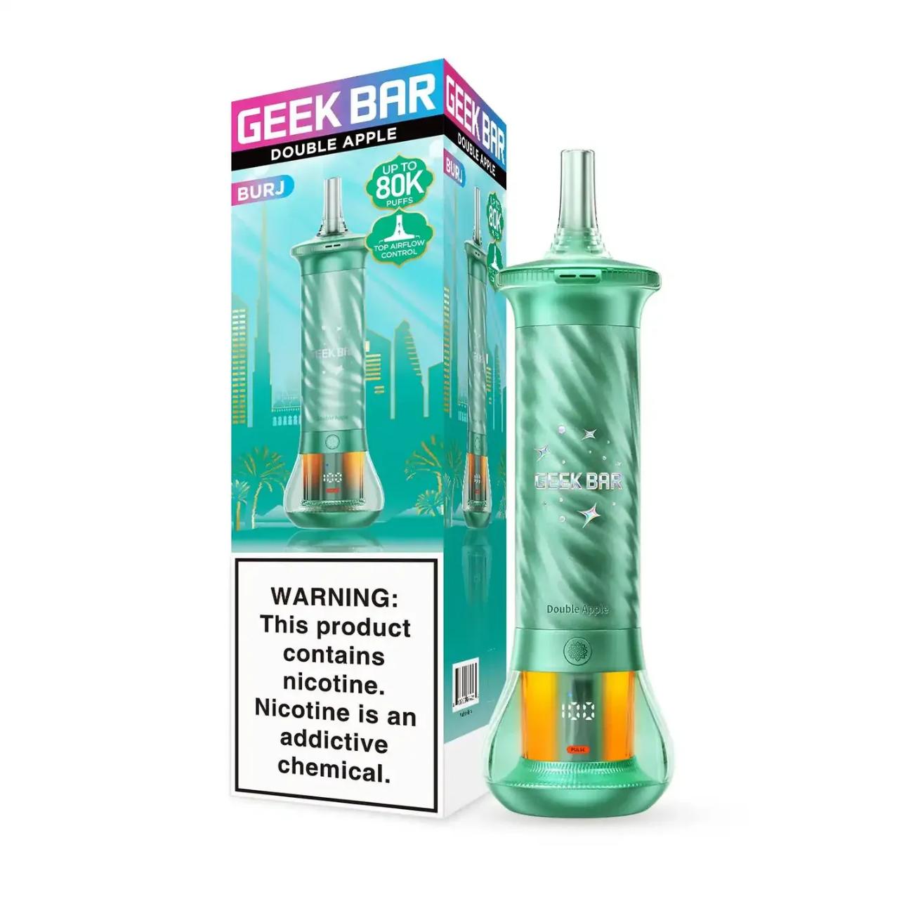 Geek Bar Burj Hookah 80K Puff Disposable Double Apple