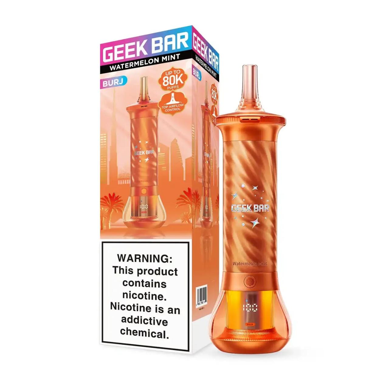 Geek Bar Burj Hookah 80K Puff Disposable Watermelon Mint