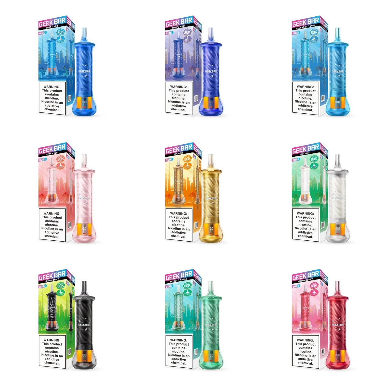 Geek Bar Burj Hookah 80K Puff Disposable