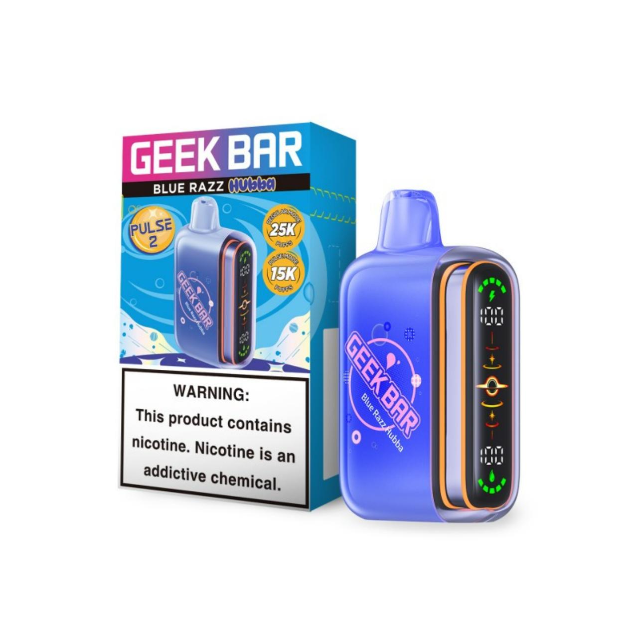 Geek Bar Pulse 2 25K Puff Disposable Blue Razz Hubba - Hubba Edition